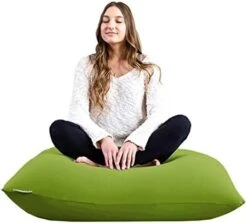 Yogibo Mini Bean Bag, Small Beanbag Chair For Kids, Teens And Adults, Great For Meditation And Sitting, Fibead Filling Conforms To Body, Washable, Removable Cover, Light Grey -Home Table Chair Store 41m7e24fF3L. AC