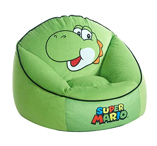 Idea Nuova Nintendo Super Mario Yoshi Micromink Bean Bag Chair 4 Idea Nuova Nintendo Super Mario Yoshi Micromink Bean Bag Chair - Image 2