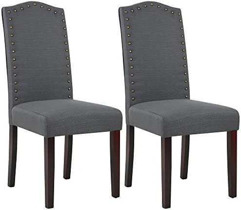 LSSPAID Dining Chairs Set Of 4, High Back Fabric Upholstered Parsons Dining Room Chairs, Nail Head Trim Dining Chair, Turquoise 11 LSSPAID Dining Chairs Set Of 4, High Back Fabric Upholstered Parsons Dining Room Chairs, Nail Head Trim Dining Chair, Turquoise - Image 9