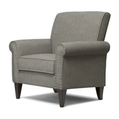 Domesis Kiara Arm Chair, Dove Gray -Home Table Chair Store 41moK3sb8iL
