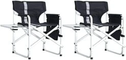 SSLine Set Of 2 Professional Director Chairs Folding Makeup Artist Chair Portable Dining/Bar Height Directors Chair W/Wood Frame And Canvas Lightweight Camping Lawn Chair (White/2PC-19 H) 20 SSLine Set Of 2 Professional Director Chairs Folding Makeup Artist Chair Portable Dining/Bar Height Directors Chair W/Wood Frame And Canvas Lightweight Camping Lawn Chair (White/2PC-19 H) -Home Table Chair Store 41mx0LSi L. AC