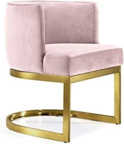 Meridian Furniture Gianna Collection Modern | Contemporary Velvet Upholstered Dining Chair With Polished Gold Metal Frame, 24" W X 22" D X 29.5" H, Black 23 Meridian Furniture Gianna Collection Modern | Contemporary Velvet Upholstered Dining Chair With Polished Gold Metal Frame, 24" W X 22" D X 29.5" H, Black -Home Table Chair Store 41nK6nz5rZL. AC