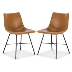 Poly And Bark Paxton Dining Chair, Set Of 2 Tan
