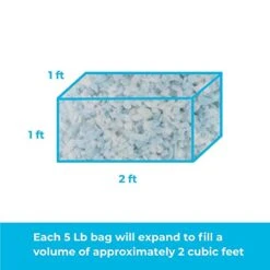 Linenspa Shredded Memory Foam - Craft Foam - Replacement Fill For Pillows, Bean Bags, Chairs, Dog Beds, Stuffed Animals, and Crafts, 5 Lbs -Home Table Chair Store 41nKk0Hdz5L