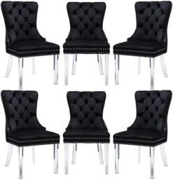 Civama Dining Chairs Set Of 6, Velvet Nikki Collection Dining Room Chair Upholstered Modern Luxury Tufted With Nailhead Trim Back Pull Ring Solid Wooden Legs, Beige 29 Civama Dining Chairs Set Of 6, Velvet Nikki Collection Dining Room Chair Upholstered Modern Luxury Tufted With Nailhead Trim Back Pull Ring Solid Wooden Legs, Beige -Home Table Chair Store 41oI76ann0L. AC