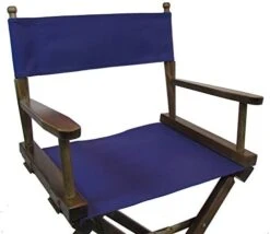 TLT Personalized Imprinted Gold Medal Contemporary 30" Bar Height Walnut Frame Directors Chair - Royal Blue -Home Table Chair Store 41oLAOax2vL. AC