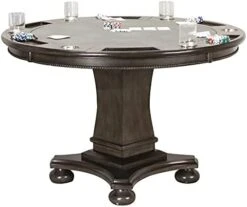 Sunset Trading Vegas Dining And Poker Table, 2 In 1 Game, Gray/Black/Off-white 15 Sunset Trading Vegas Dining And Poker Table, 2 In 1 Game, Gray/Black/Off-white -Home Table Chair Store 41olJJSAguS. AC