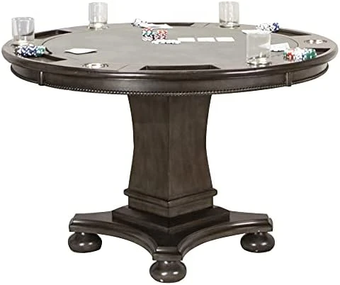 Sunset Trading Vegas Dining And Poker Table, 2 In 1 Game, Gray/Black/Off-white 9 Sunset Trading Vegas Dining And Poker Table, 2 In 1 Game, Gray/Black/Off-white - Image 7