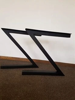 Metal Table Legs, Z-Shaped Style - Any Size And Color -Home Table Chair Store 41p407j1BOL