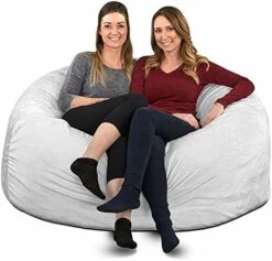 ULTIMATE SACK 5000 (5 Ft.) Bean Bag Chair Cover In Multiple Colors: Cover ONLY. (5000, Brown Suede) -Home Table Chair Store 41p5MqfXpUL. AC
