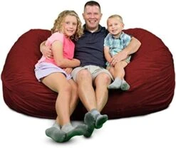 ULTIMATE SACK Lounger Bean Bag Chair: Giant Foam-Filled Furniture - Machine Washable Covers, Double Stitched Seams, Durable Inner Liner, And 100% Virgin Foam. Corner Chair. (Pink, Fur) -Home Table Chair Store 41pFS7wseKL. AC