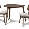 New Classic Furniture 40-1651-D2C Mid-Century Modern Oscar Corner Table 3-Piece Dining Set, Walnut 1 New Classic Furniture 40-1651-D2C Mid-Century Modern Oscar Corner Table 3-Piece Dining Set, Walnut -Home Table Chair Store 41pMC4b7FnL