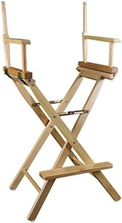 Casual Home 30-Inch Solid Wood Director Chair, Honey Oak Frame -Home Table Chair Store 41pMIstSi1L. AC