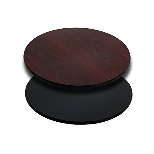 Flash Furniture Glenbrook 24'' Round Table Top With Black Or Mahogany Reversible Laminate Top 3 Flash Furniture Glenbrook 24'' Round Table Top With Black Or Mahogany Reversible Laminate Top