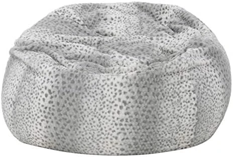 Heavy Metal Inc Meridian Bean Bag Plush Faux Fur Chair | Comfortable And Fun Beanbag For The Whole Family| Non-Spill Memory Foam Filling (Ash White) 12 Heavy Metal Inc Meridian Bean Bag Plush Faux Fur Chair | Comfortable And Fun Beanbag For The Whole Family| Non-Spill Memory Foam Filling (Ash White) - Image 10