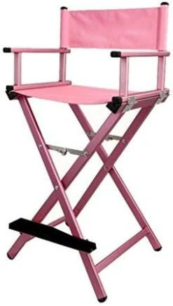 Makeup Artist Chair, Aluminium Lightweight Strong Folding Professional Makeup Artist Director Chair (Color : Pink) -Home Table Chair Store 41qAxaOwxDL. AC