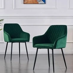KEIVVAKN Velvet Dining Chairs Set Of 4 Green Velvet Upholstered Chairs For Dining Room Modern Tufted Dining Chair With Arms 21 KEIVVAKN Velvet Dining Chairs Set Of 4 Green Velvet Upholstered Chairs For Dining Room Modern Tufted Dining Chair With Arms -Home Table Chair Store 41qDsoeC2vL. AC