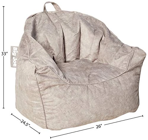 Big Joe Hug Bean Bag Chair, Gray Hyde, 3ft 5 Big Joe Hug Bean Bag Chair, Gray Hyde, 3ft - Image 3
