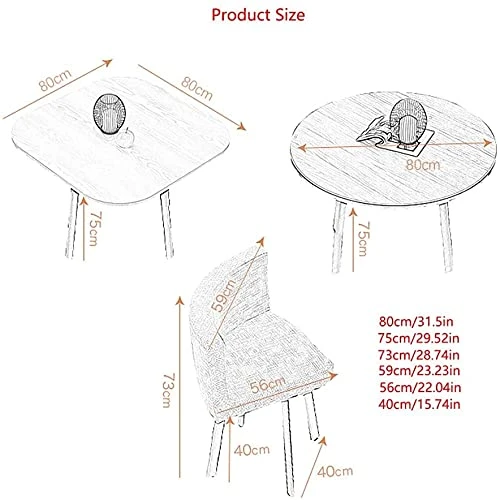DZFURNIT Office Table And Chair Set Business Dining Table, Negotiation Reception Tables And Chairs 1 Table And 4 Chairs Home Office Meeting Room Round Dining Table And Chair Set (Color : Dark Gray) 3 DZFURNIT Office Table And Chair Set Business Dining Table, Negotiation Reception Tables And Chairs 1 Table And 4 Chairs Home Office Meeting Room Round Dining Table And Chair Set (Color : Dark Gray)