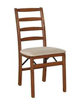 Stakmore Shaker Ladderback Folding Chair Finish, Set Of 2, Fruitwood