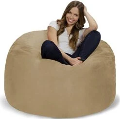 Chill Sack Bean Bag Chair: Giant 4' Memory Foam Furniture Bean Bag - Big Sofa With Soft Micro Fiber Cover - Charcoal 29 Chill Sack Bean Bag Chair: Giant 4' Memory Foam Furniture Bean Bag - Big Sofa With Soft Micro Fiber Cover - Charcoal -Home Table Chair Store 41rO78M9wAL. AC