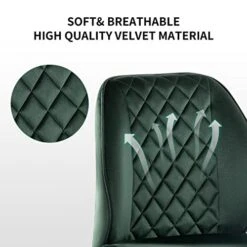 Wolmics Velvet Dining Chairs Set Of 2, Accent Chair Living Room Chairs Upholstered Side Chair With Metal Legs Desk Chair For Dining Room Kitchen Vanity Patio, Green 22 Wolmics Velvet Dining Chairs Set Of 2, Accent Chair Living Room Chairs Upholstered Side Chair With Metal Legs Desk Chair For Dining Room Kitchen Vanity Patio, Green -Home Table Chair Store 41s8HB1xwIL