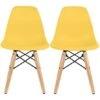 2xhome Set Of 2 Kids Size Plastic Toddler Chairs With Natural Wooden Dowel Legs, Yellow 1 2xhome Set Of 2 Kids Size Plastic Toddler Chairs With Natural Wooden Dowel Legs, Yellow -Home Table Chair Store 41sN95WMAZL