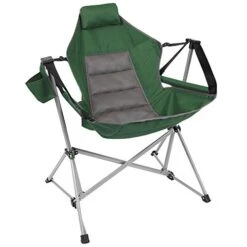 Swing Chair Lounger Wide Seat With Adjustable Backrest, Green
