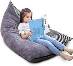 Stuffed Animal Storage Bean Bag Chair Cover(No Filler Included) Stuffable Bean Bag - Stuffed Animal Bean Bag Storage For Kids & Teans Super Soft And Comfortable Bean Bag Stuffed Animal Storage Extra Large - Round Blue -Home Table Chair Store 41tAOfUvaGL. AC