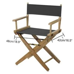 STAY GENT 2 Set Replacement Cover Canvas For Directors Chair, 20cm X 52cm + 52cm X 41cm, Grey -Home Table Chair Store 41tCt0NEdtL
