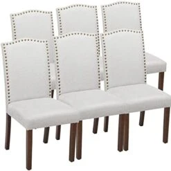 OLIXIS Dining Chairs Set Of 4, Living Room Chairs, Dining Room Chairs, Upholstered Fabric Dining Chairs, Parsons Chairs With Nailhead Trim And Wood Legs, Modern Armless Kitchen Side Chair, Dark Brown 23 OLIXIS Dining Chairs Set Of 4, Living Room Chairs, Dining Room Chairs, Upholstered Fabric Dining Chairs, Parsons Chairs With Nailhead Trim And Wood Legs, Modern Armless Kitchen Side Chair, Dark Brown -Home Table Chair Store 41te05ldaL. AC