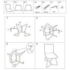 CangLong 18Inch Upholstered Dining Chair With Polished Gold Metal Frame, Set Of 2, Pink 2 -Home Table Chair Store 41tz6QmlGmL