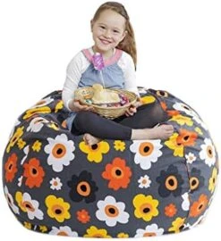 CALA Stuffed Animal Storage Bean Bag Chair-Cover Only- Extra Large 38" Kids Soft Toy Storage - 100% Cotton Canvas Bean Bag Chair(Camouflage) -Home Table Chair Store 41uPqRNaXrL. AC