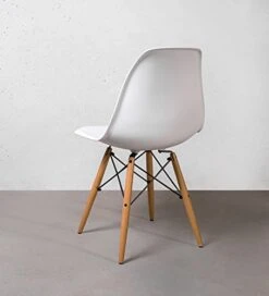 Buschman Mid Century Modern Dining Room Chairs, White, Set Of 4 -Home Table Chair Store 41uQQALx7QL