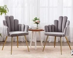 CIMOTA Black Dining Chairs Set Of 2 Velvet Upholstered Comfy Living Room Chairs Modern Finger Shape Back Vanity Chair With Arms For Makeup Room/Bedroom, 2PCS 23 CIMOTA Black Dining Chairs Set Of 2 Velvet Upholstered Comfy Living Room Chairs Modern Finger Shape Back Vanity Chair With Arms For Makeup Room/Bedroom, 2PCS -Home Table Chair Store 41ugBzyG1BL. AC