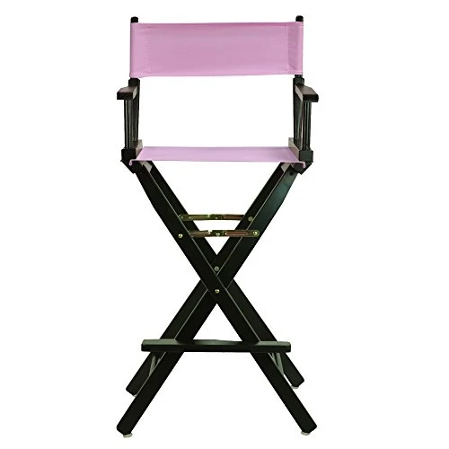 Casual Home 230-02/021-22 Director Chair 30" - Bar Height BlackFrame/Pink Canvas 4 Casual Home 230-02/021-22 Director Chair 30" - Bar Height BlackFrame/Pink Canvas - Image 2