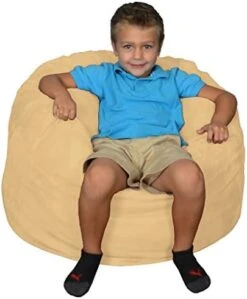 Comfy Sacks Memory Foam Bean Bag Chair, Charcoal Furry -Home Table Chair Store 41vdXQM2B0L. AC