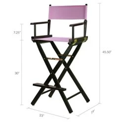 Casual Home 230-02/021-22 Director Chair 30" - Bar Height BlackFrame/Pink Canvas 11 Casual Home 230-02/021-22 Director Chair 30" - Bar Height BlackFrame/Pink Canvas -Home Table Chair Store 41vleEyC6ZL