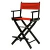 Casual Home 24" Director's Chair Black Frame-with Red Canvas, Counter Height -Home Table Chair Store 41voRNmAluL