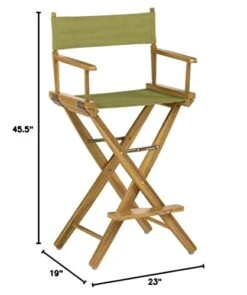 Casual Home 30" Director's Chair Natural Frame-with Olive Canvas, Bar Height -Home Table Chair Store 41wEabwO1HL