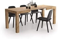 Mobili Fiver, First Extendable Table, Rustic Oak, Laminate-Finished, Made In Italy 31 Mobili Fiver, First Extendable Table, Rustic Oak, Laminate-Finished, Made In Italy -Home Table Chair Store 41wJiP N1sL. AC