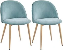 Yaheetech Dining Chairs Living Room Chair Velvet Kitchen Chairs With Soft Seat/Backrest/Wooden Style/Metal Legs For Kitchen Dining Room Restaurant Cafe Set Of 4, Pink 19 Yaheetech Dining Chairs Living Room Chair Velvet Kitchen Chairs With Soft Seat/Backrest/Wooden Style/Metal Legs For Kitchen Dining Room Restaurant Cafe Set Of 4, Pink -Home Table Chair Store 41wMG5ZxKsS. AC