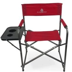Black Sierra Everyday Directors Chair, Folding With Cup Holder, Portable Chair For Camping, Fishing, Yard, Sports, Hunting, Indoor -Home Table Chair Store 41wPaqygRVL