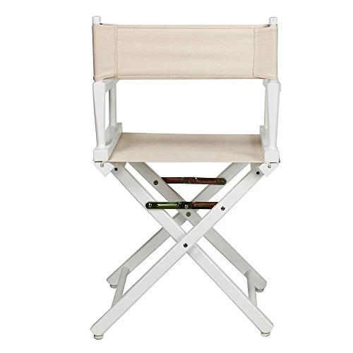 Casual Home 18" Director's Chair White Frame With Wheat Canvas 4 Casual Home 18" Director's Chair White Frame With Wheat Canvas - Image 2