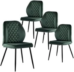 Wolmics Velvet Dining Chairs Set Of 2, Accent Chair Living Room Chairs Upholstered Side Chair With Metal Legs Desk Chair For Dining Room Kitchen Vanity Patio, Green 25 Wolmics Velvet Dining Chairs Set Of 2, Accent Chair Living Room Chairs Upholstered Side Chair With Metal Legs Desk Chair For Dining Room Kitchen Vanity Patio, Green -Home Table Chair Store 41xYQag3ghL. AC