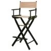 Casual Home 30" Director's Chair Black Frame-with Tan Canvas, Bar Height 2 Casual Home 30" Director's Chair Black Frame-with Tan Canvas, Bar Height -Home Table Chair Store 41xjXQOR8NL