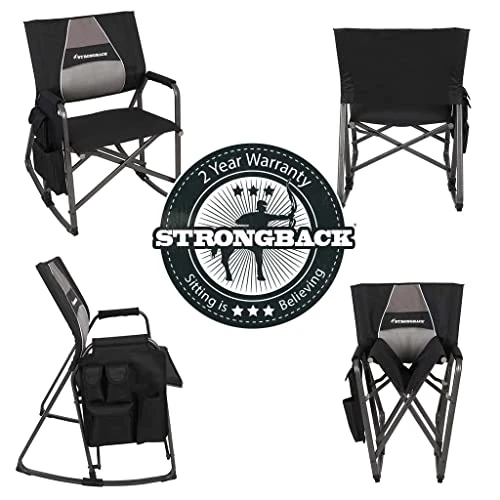 STRONGBACK Director With Innovative Lumbar Back Support Heavy Duty Camping Chair With Side Table 9 STRONGBACK Director With Innovative Lumbar Back Support Heavy Duty Camping Chair With Side Table - Image 7