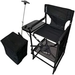 Tuscany Pro Adjustable Seat Height Portable Heavy Duty Tall Director Chair With Carry Bag -Home Table Chair Store 41zMO1FjzqL. AC