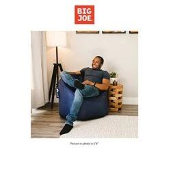 Big Joe Milano Bean Bag Chair, Navy Smartmax, 2.5ft 9 Big Joe Milano Bean Bag Chair, Navy Smartmax, 2.5ft -Home Table Chair Store 41zNpgWVs9S