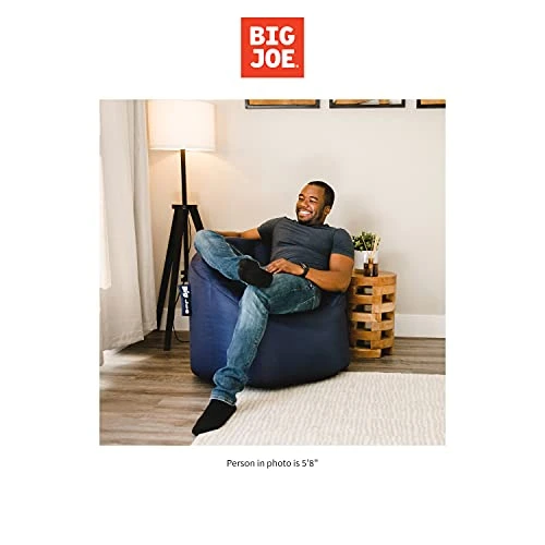 Big Joe Milano Bean Bag Chair, Navy Smartmax, 2.5ft 6 Big Joe Milano Bean Bag Chair, Navy Smartmax, 2.5ft - Image 4